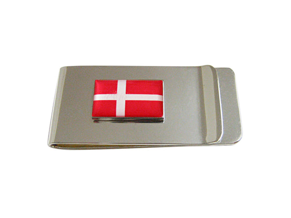 Denmark Flag Pendant Money Clip