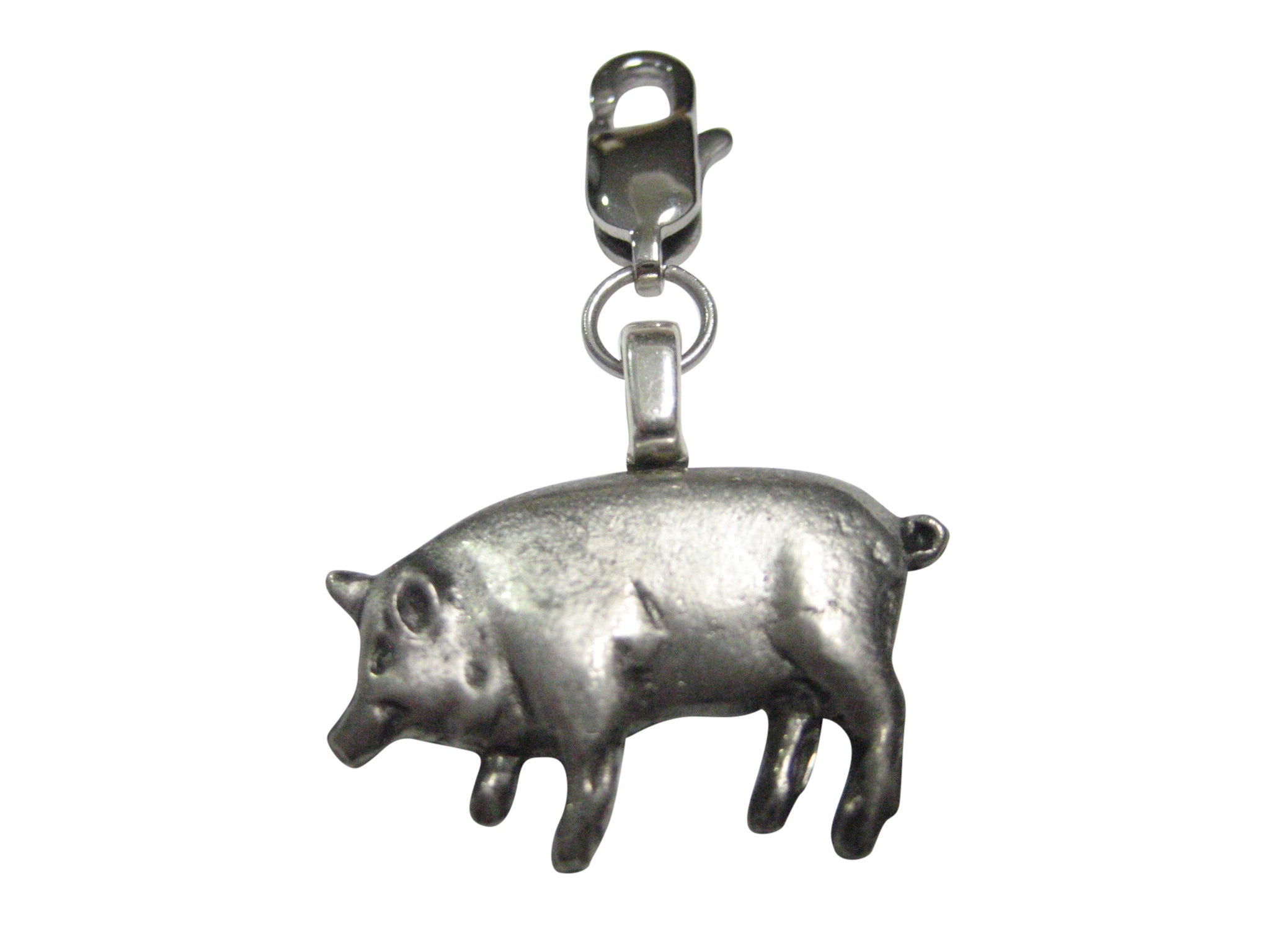Detailed Pig Pendant Zipper Pull Charm - Kiola Designs
