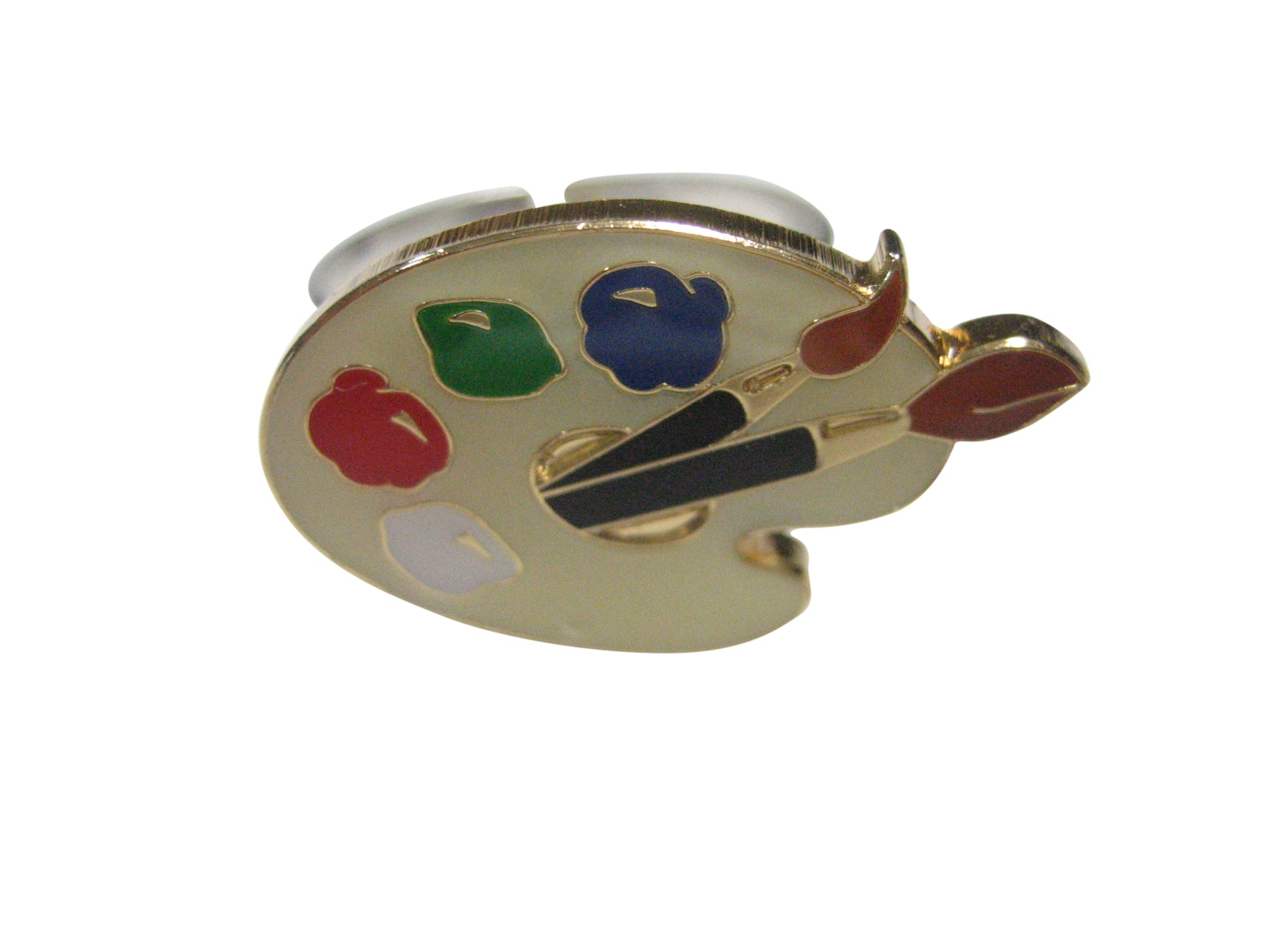 Detailed Art Palette Adjustable Size Fashion Ring