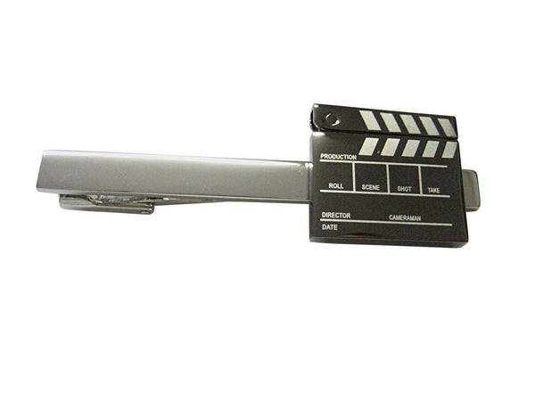 Detailed Film Clapper Hollywood Square Tie Clip
