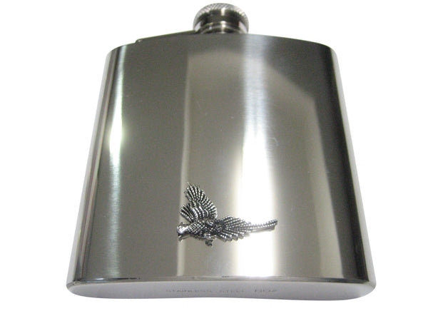 Detailed Flying Pheasant Bird 6oz Flask