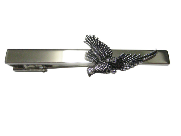 Detailed Flying Pheasant Bird Tie Clip