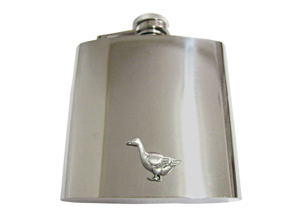 Detailed Goose Bird 6 Oz. Stainless Steel Flask