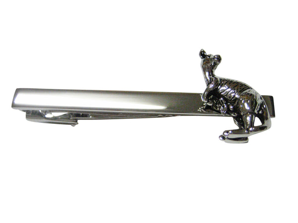 Detailed Kangaroo Square Tie Clip