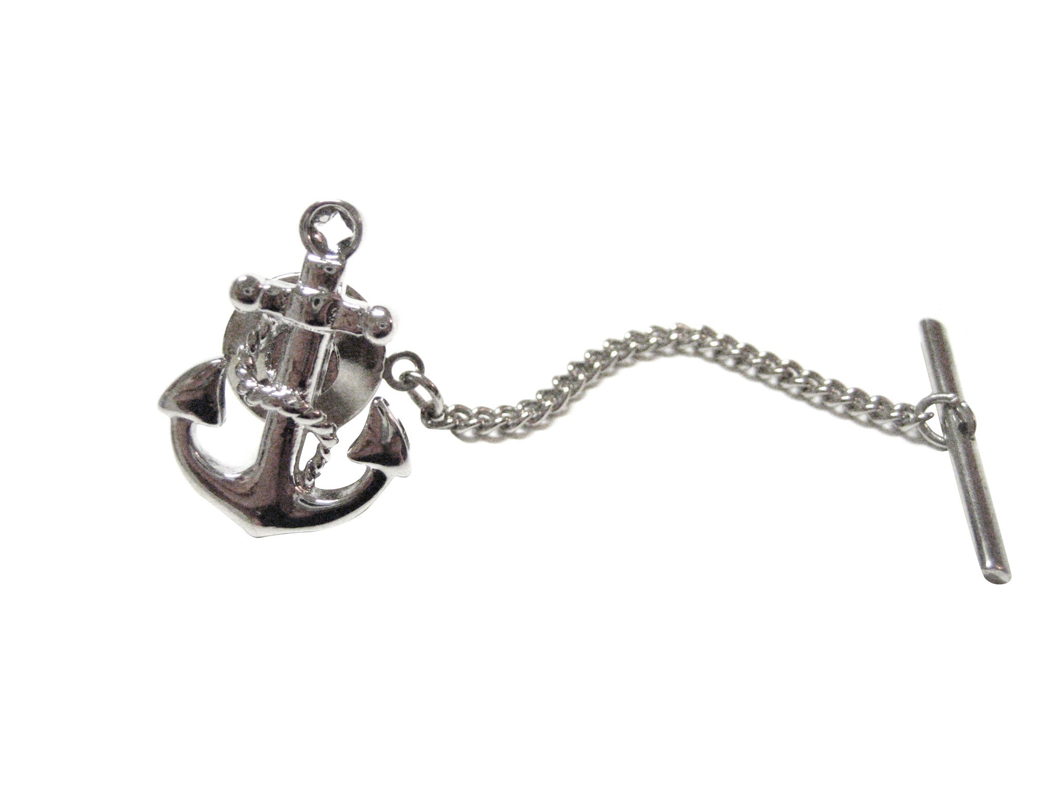 Detailed Nautical Anchor Tie Tack