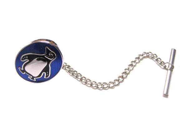 Detailed Oval Penguin Tie Tack