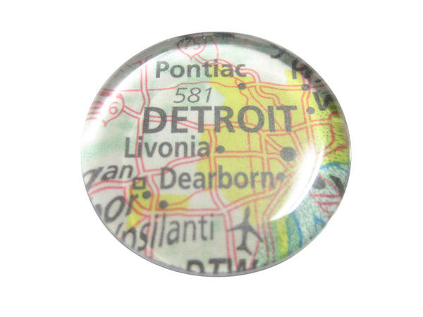 Detroit Michigan Map Pendant Magnet