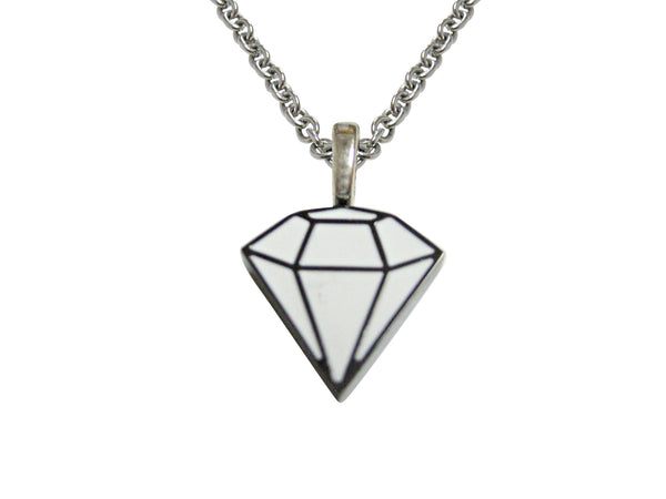 Diamond Outline Pendant Necklace