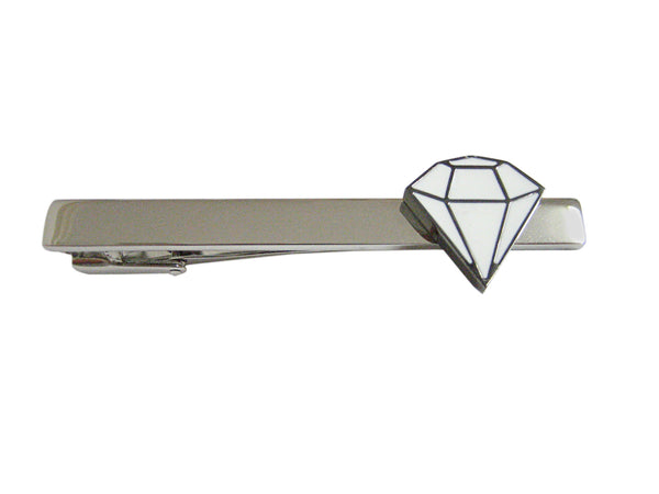 Diamond Outline Square Tie Clip