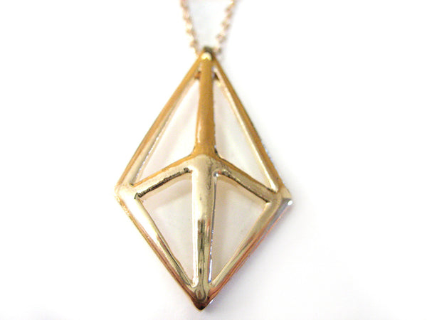 Diamond Shaped Geometric Necklace