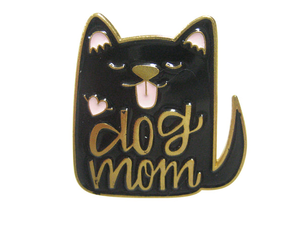 Dog Mom Black Dog Adjustable Size Fashion Ring