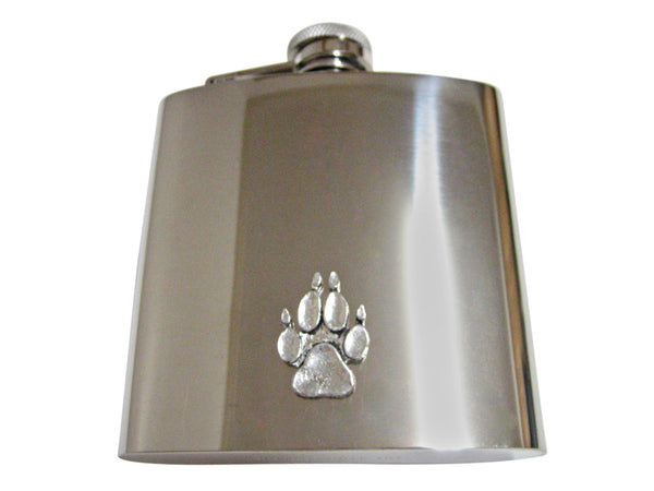 Dog Animal Paw 6 Oz. Stainless Steel Flask