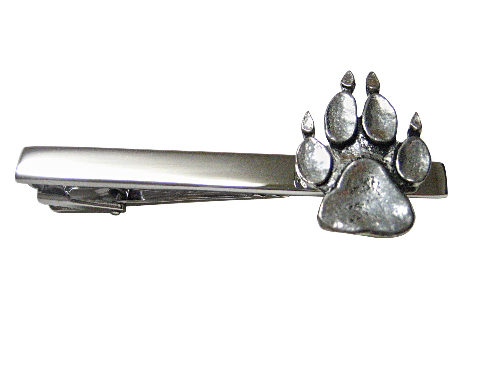Dog Animall Paw Track Square Tie Clip