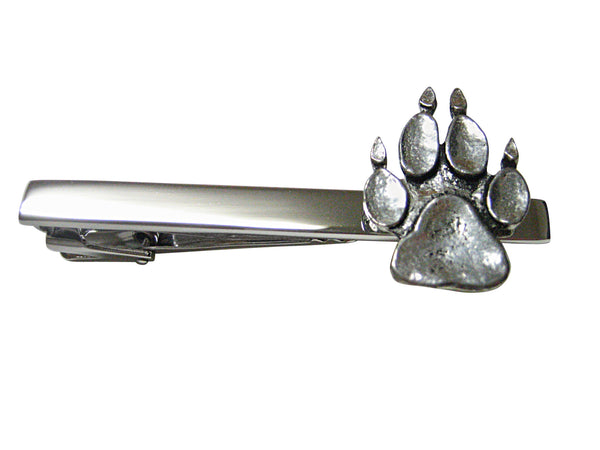 Dog Animall Paw Track Square Tie Clip