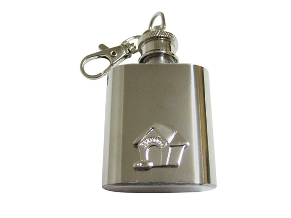 Dog House 1 Oz. Stainless Steel Key Chain Flask