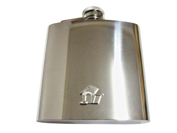 Dog House 6 Oz. Stainless Steel Flask