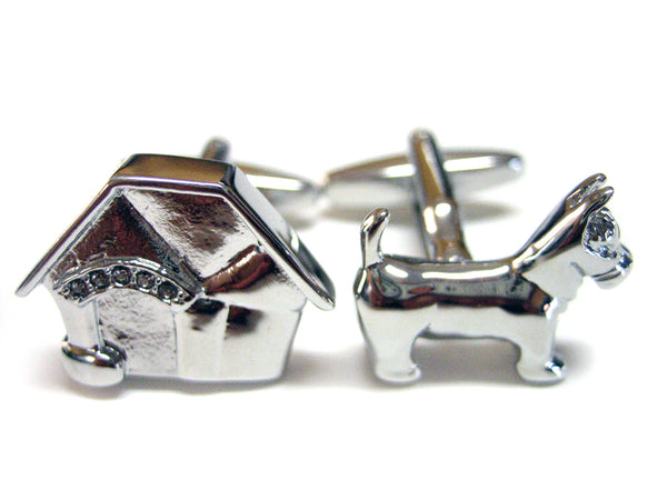 Dog and Dog House Cufflinks