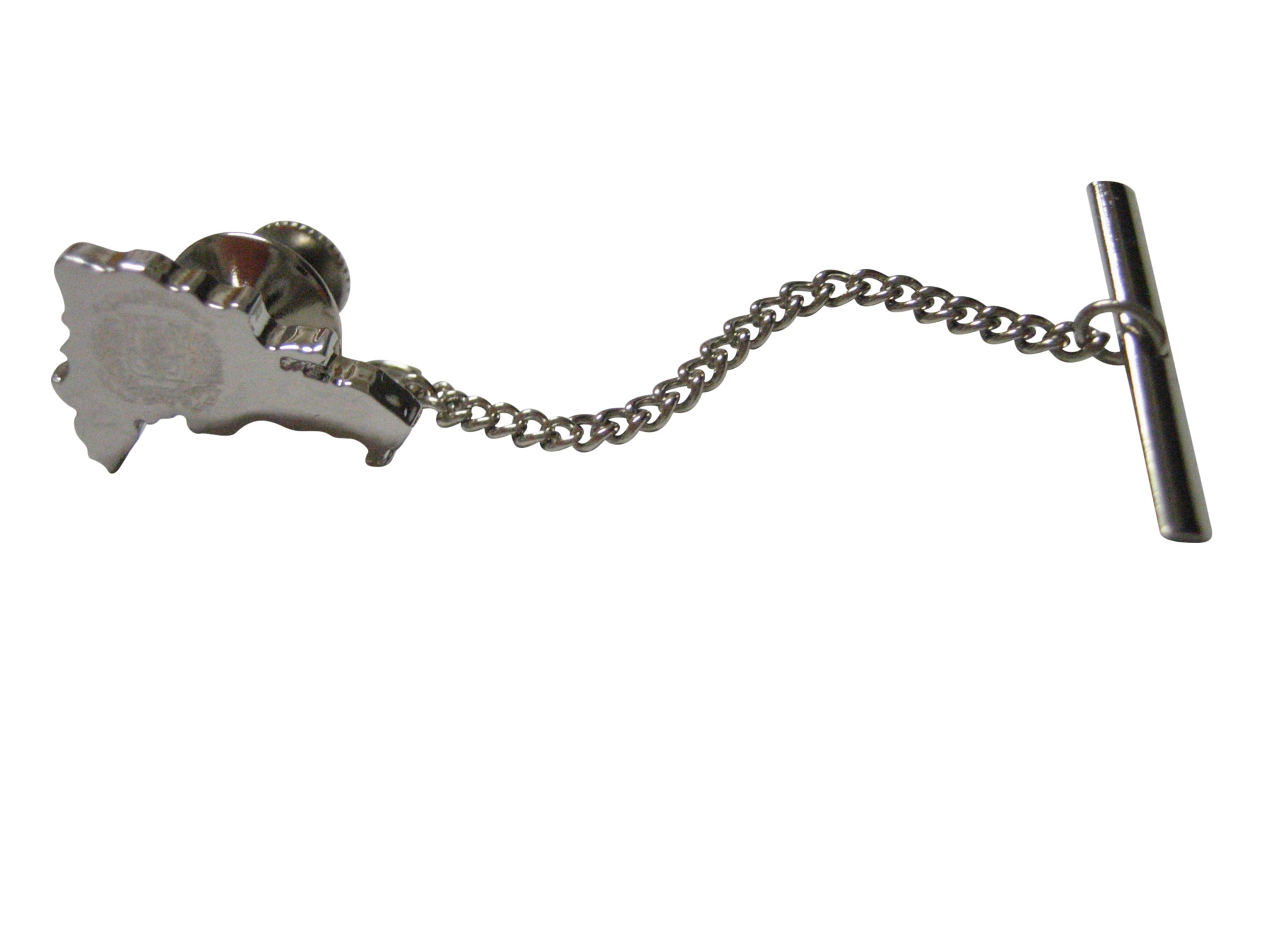 Dominican Republic Map Shape and Flag Design Tie Tack