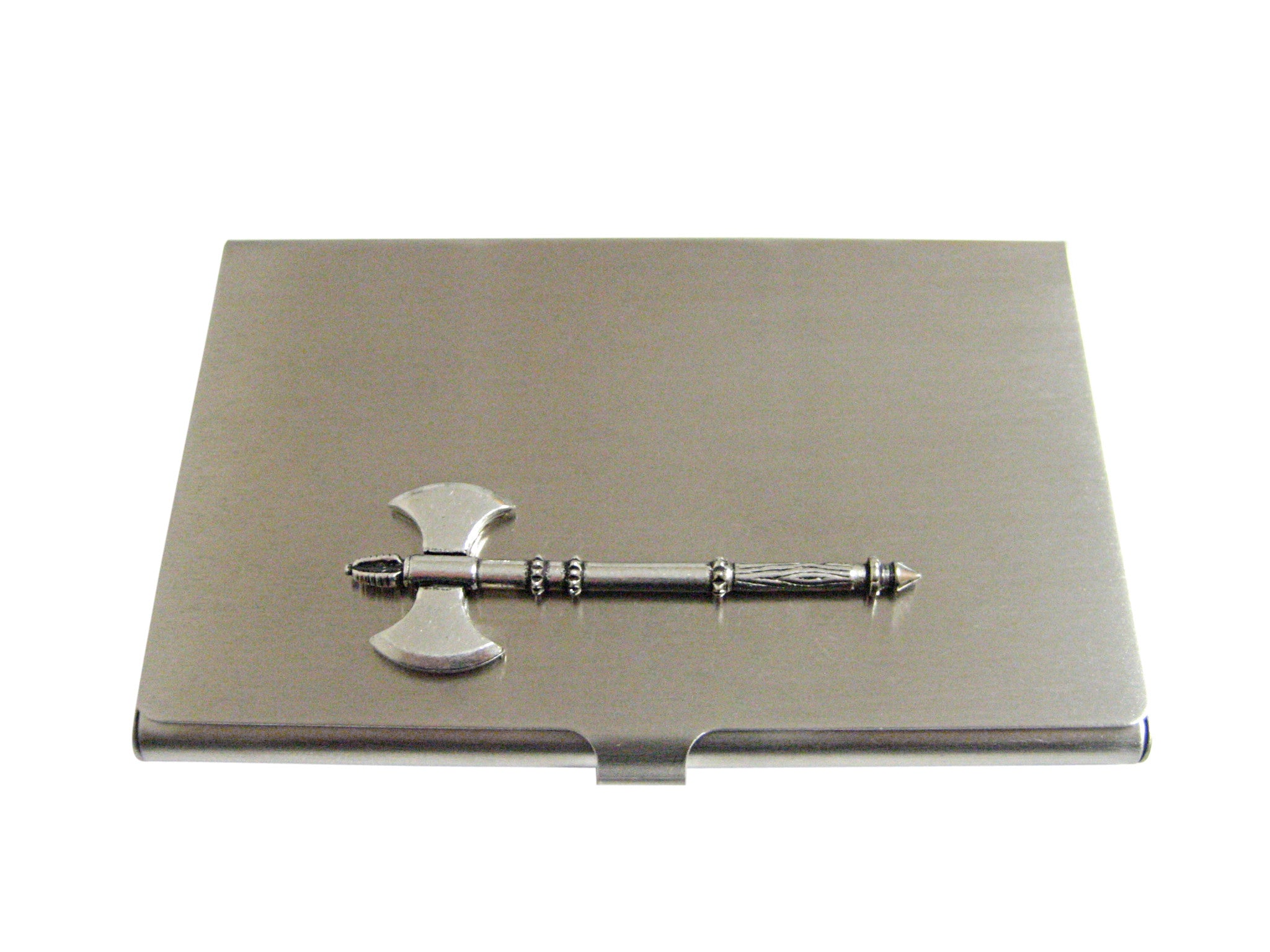 Double War Axe Business Card Holder