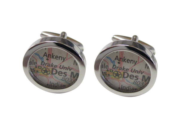 Drake University Map Cufflinks