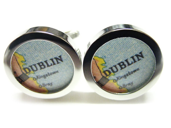 Dublin Map Cufflinks