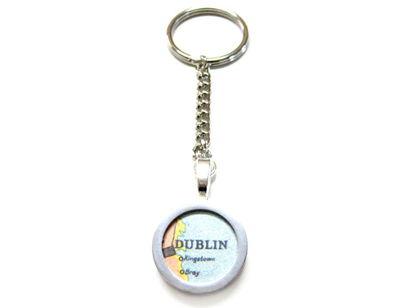Dublin Map Key Chain
