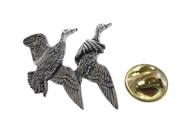 Flying Duck Birds Tie Tack