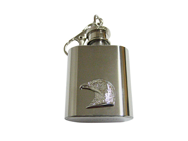 Eagle Bird Head 1 Oz. Stainless Steel Key Chain Flask
