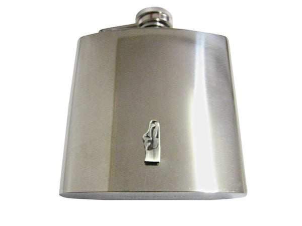 Easter Island Statue 6 Oz. Stainless Steel Flask