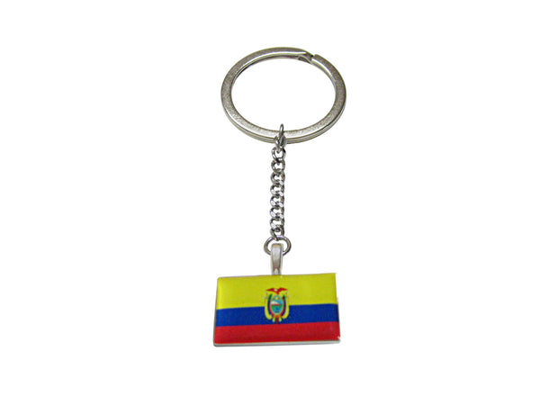 Ecuador Flag Pendant Keychain