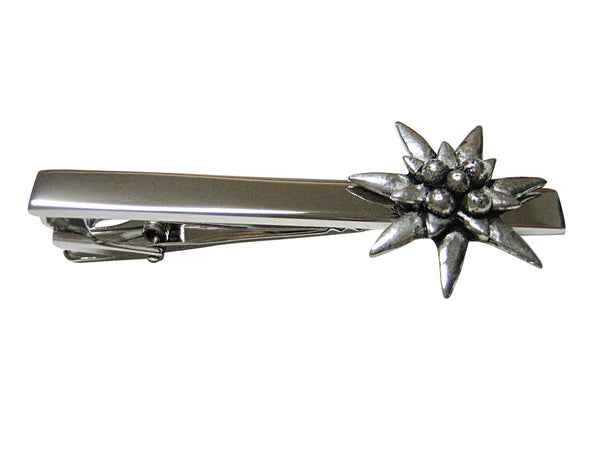 Edelweiss Flower Square Tie Clip