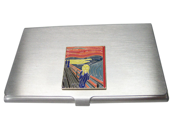 Edvard Munch The Scream Painting Business Card Holder