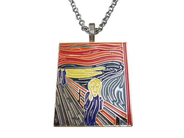 Edvard Munch The Scream Painting Pendant Necklace