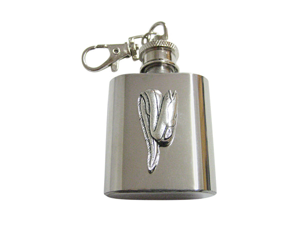 Eel Fish 1 Oz. Stainless Steel Key Chain Flask