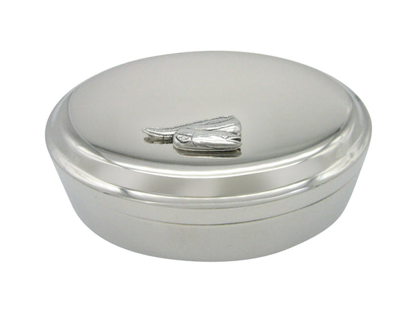 Eel Fish Pendant Oval Trinket Jewelry Box