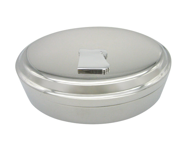 Egypt Map Shape Pendant Oval Trinket Jewelry Box