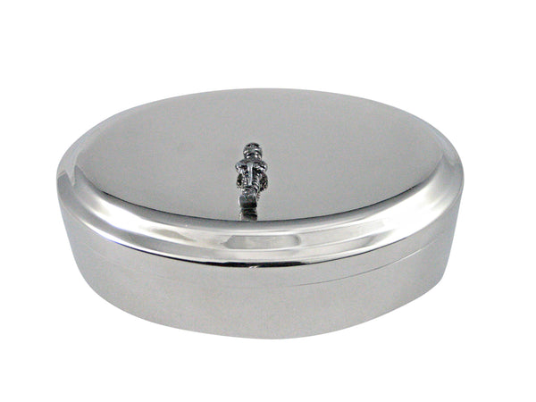 Egyption Mummy Pendant Oval Trinket Jewelry Box