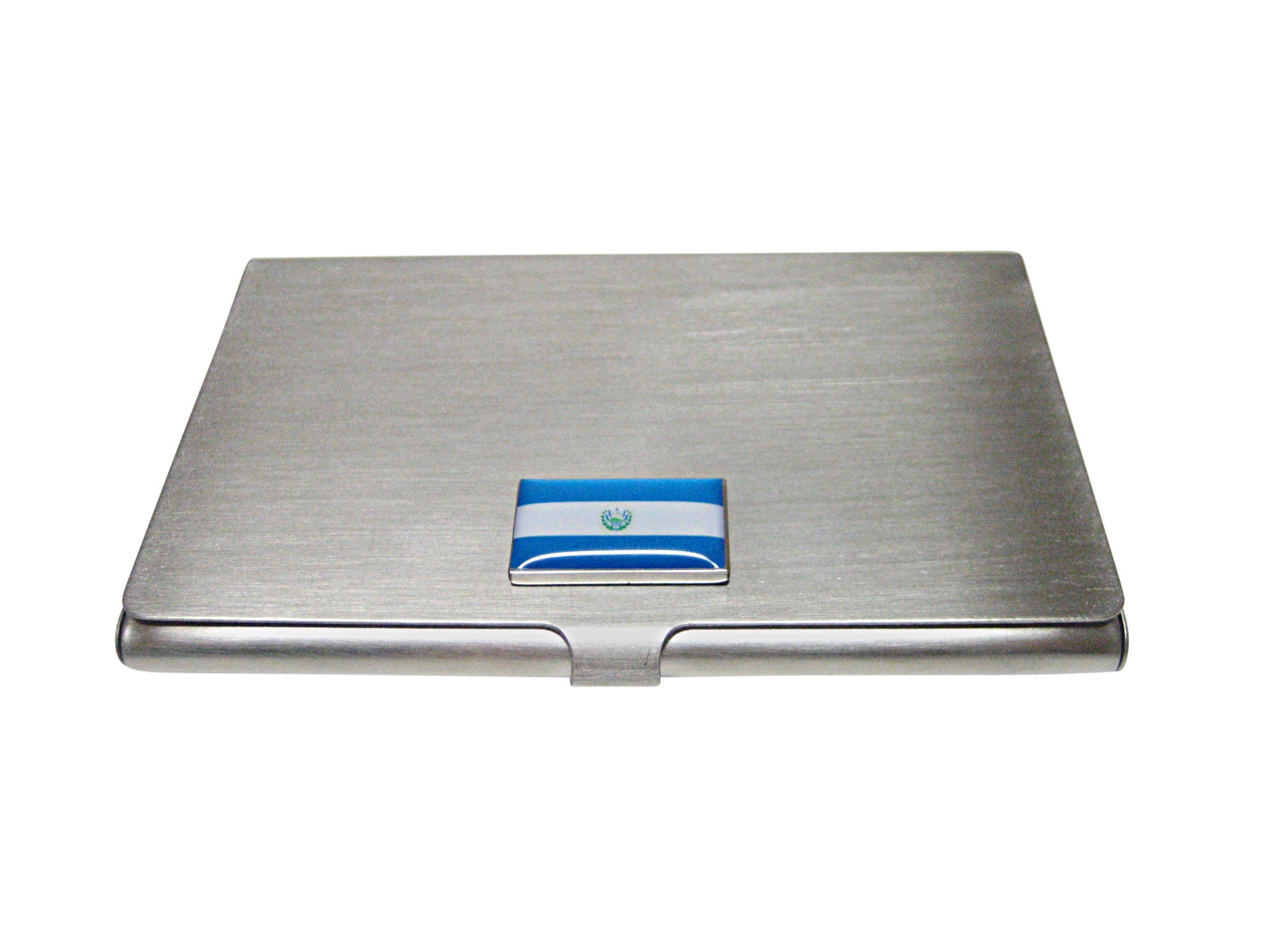 El Salvador Flag Pendant Business Card Holder