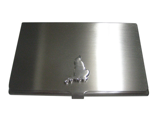England Map Shape Business Card Holder
