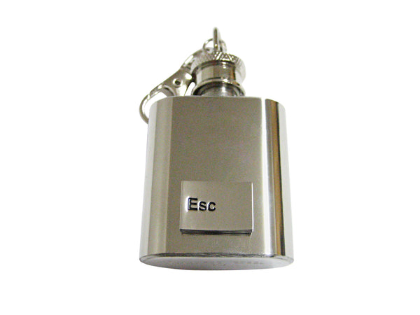 Esc Keyboard 1 Oz. Stainless Steel Key Chain Flask