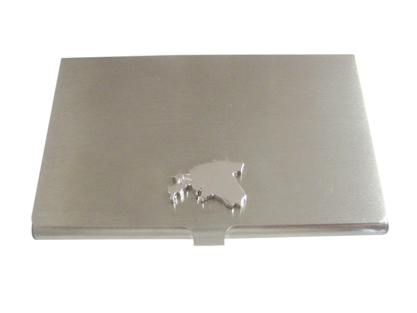 Estonia Map Shape Business Card Holder