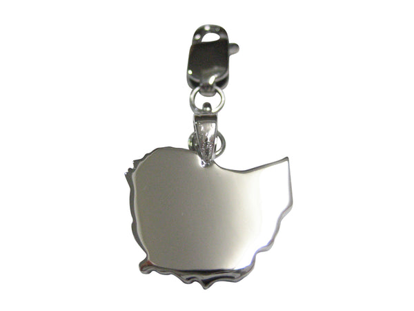 Ethiopia Country Map Shape Pendant Zipper Pull Charm