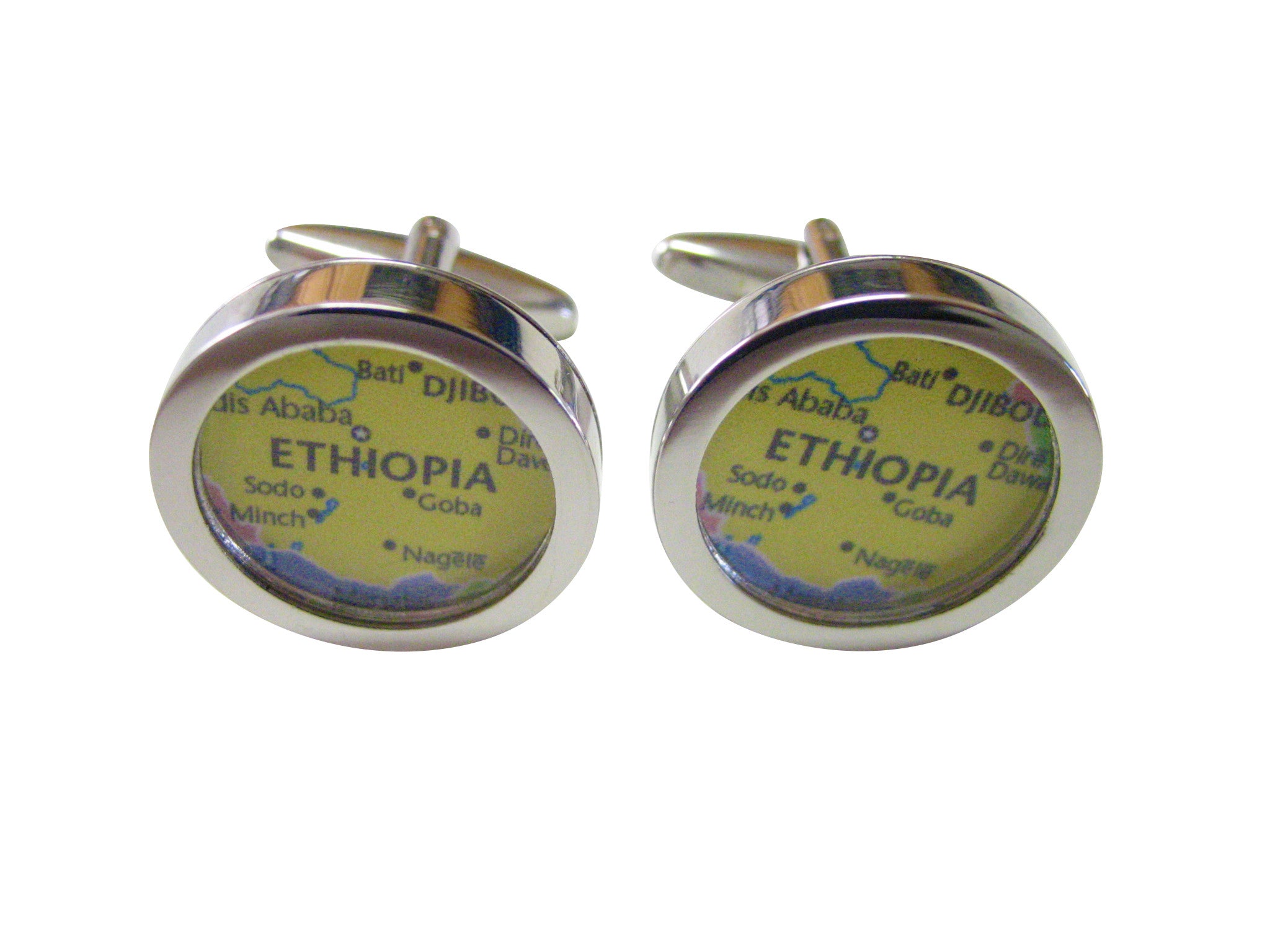 Ethiopia Map Cufflinks