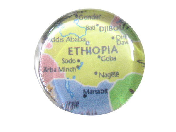Ethiopia Map Pendant Magnet