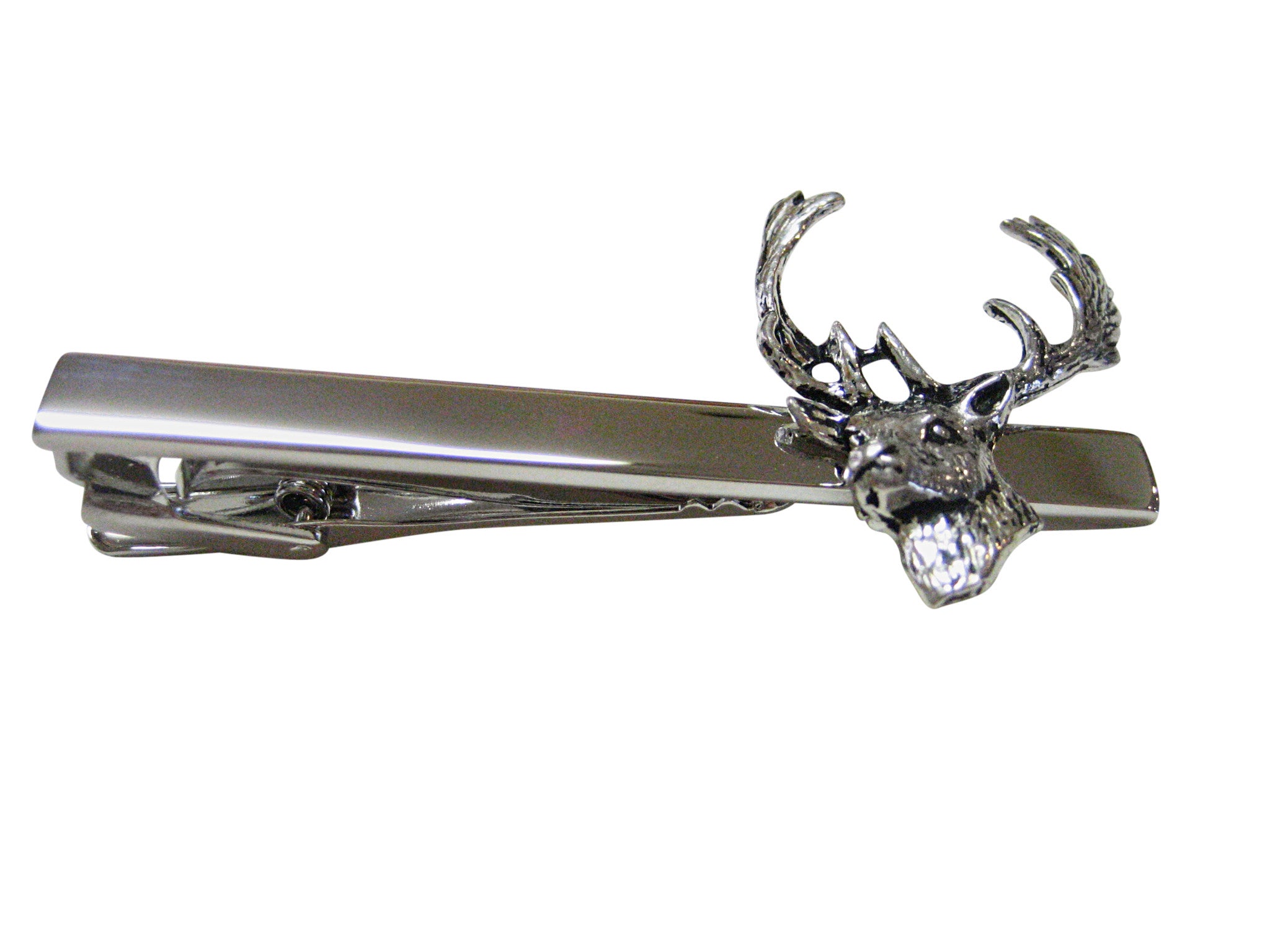 Fallow Deer Head Square Tie Clip