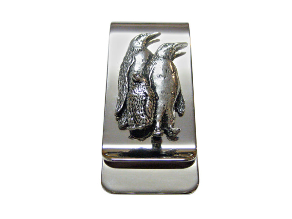 Family of Penguin Birds Money Clip
