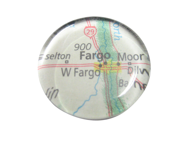 Fargo North Dakota Map Pendant Magnet