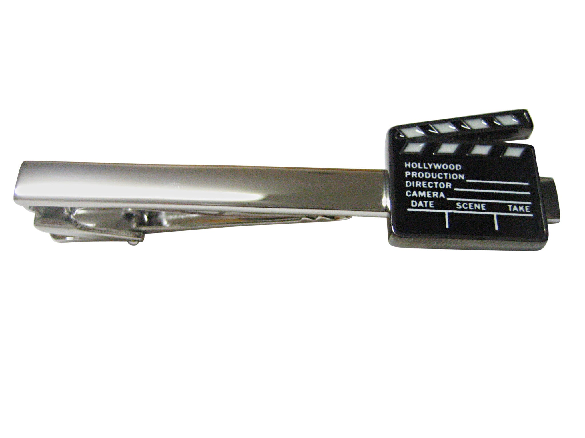 Movie Film Clapper Hollywood Square Tie Clip