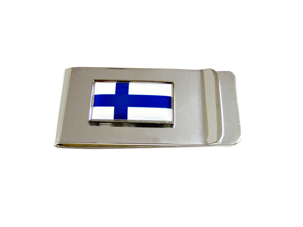 Finland Flag Pendant Money Clip