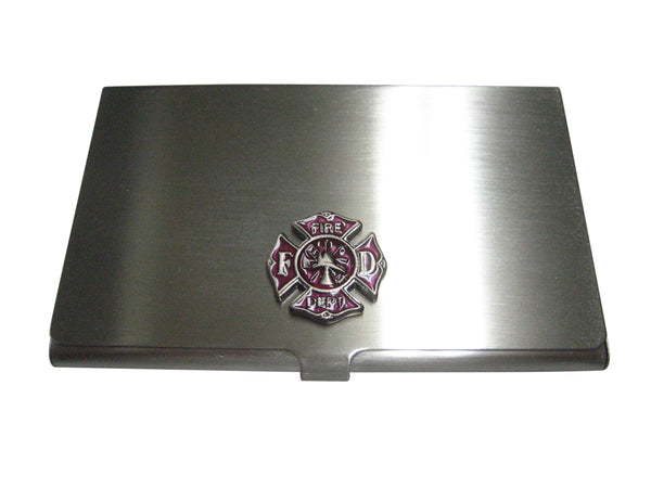 Fire Fighter Emblem Business Card Holder